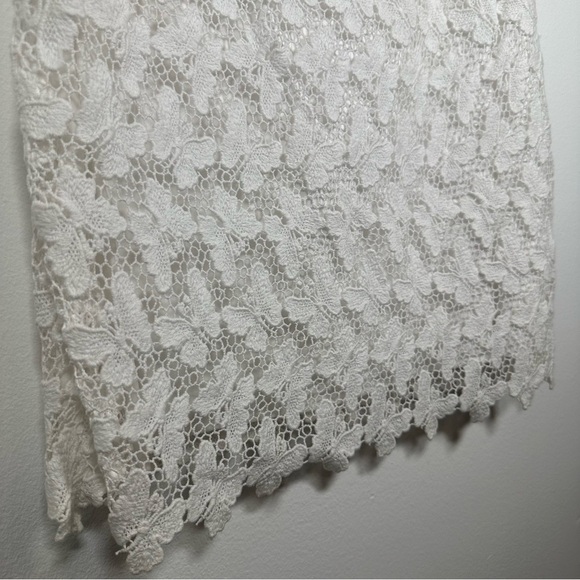 Lilly Pulitzer Shayna Classic White Papillon Butterfly Lace Shift Dress 8 - Picture 8 of 11
